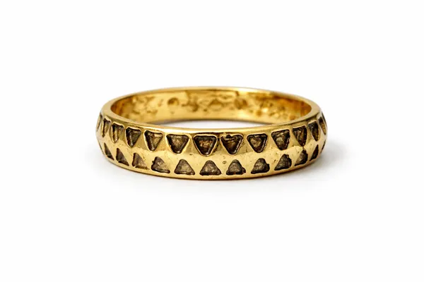 Antique_Gold_Tessera_Gold_Band_Ring_For_Women